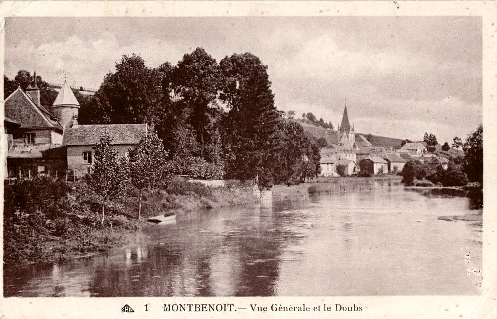 1 MONTBENOIT. - Vue Générale et le Doubs